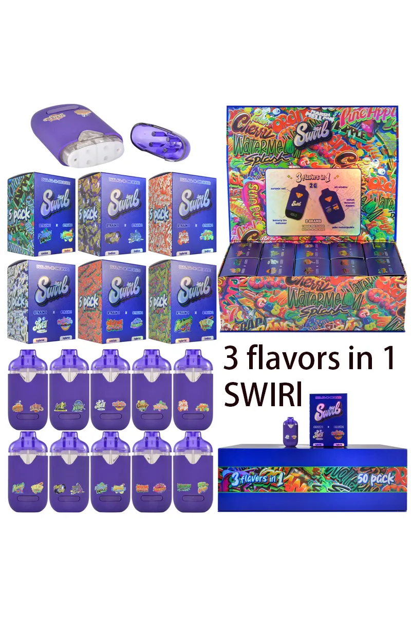 USA Stock SWIRL Dual Chamber Vape Dispo 500pcs/lot