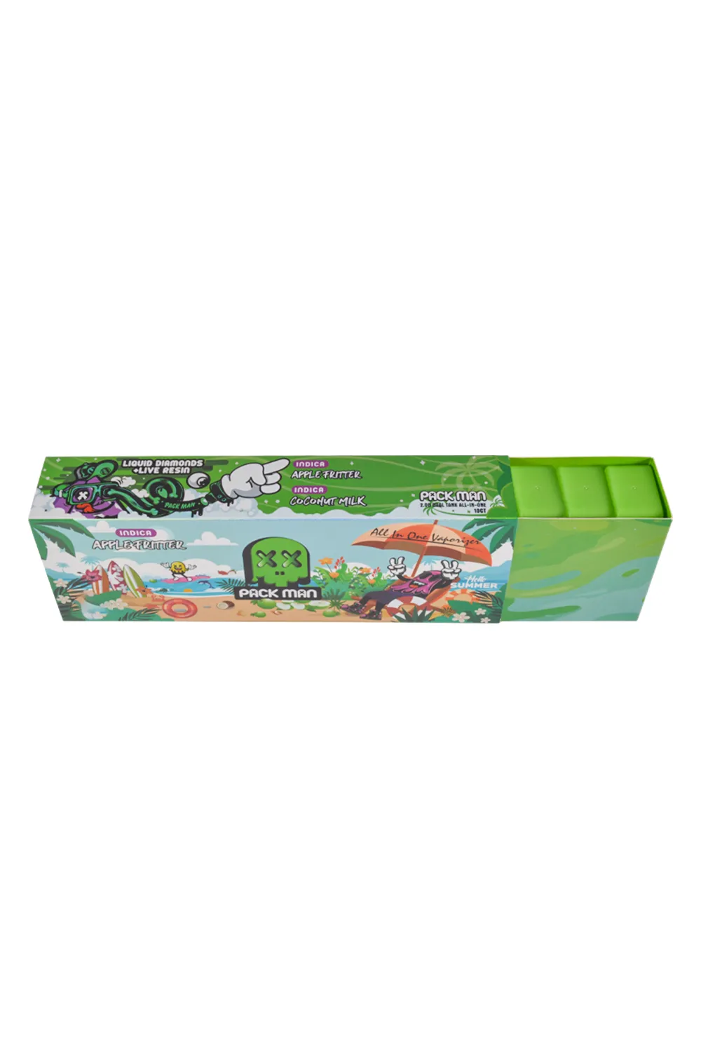 USA Stock 500pcs/lot Packman Summer Edition 2g Disposables