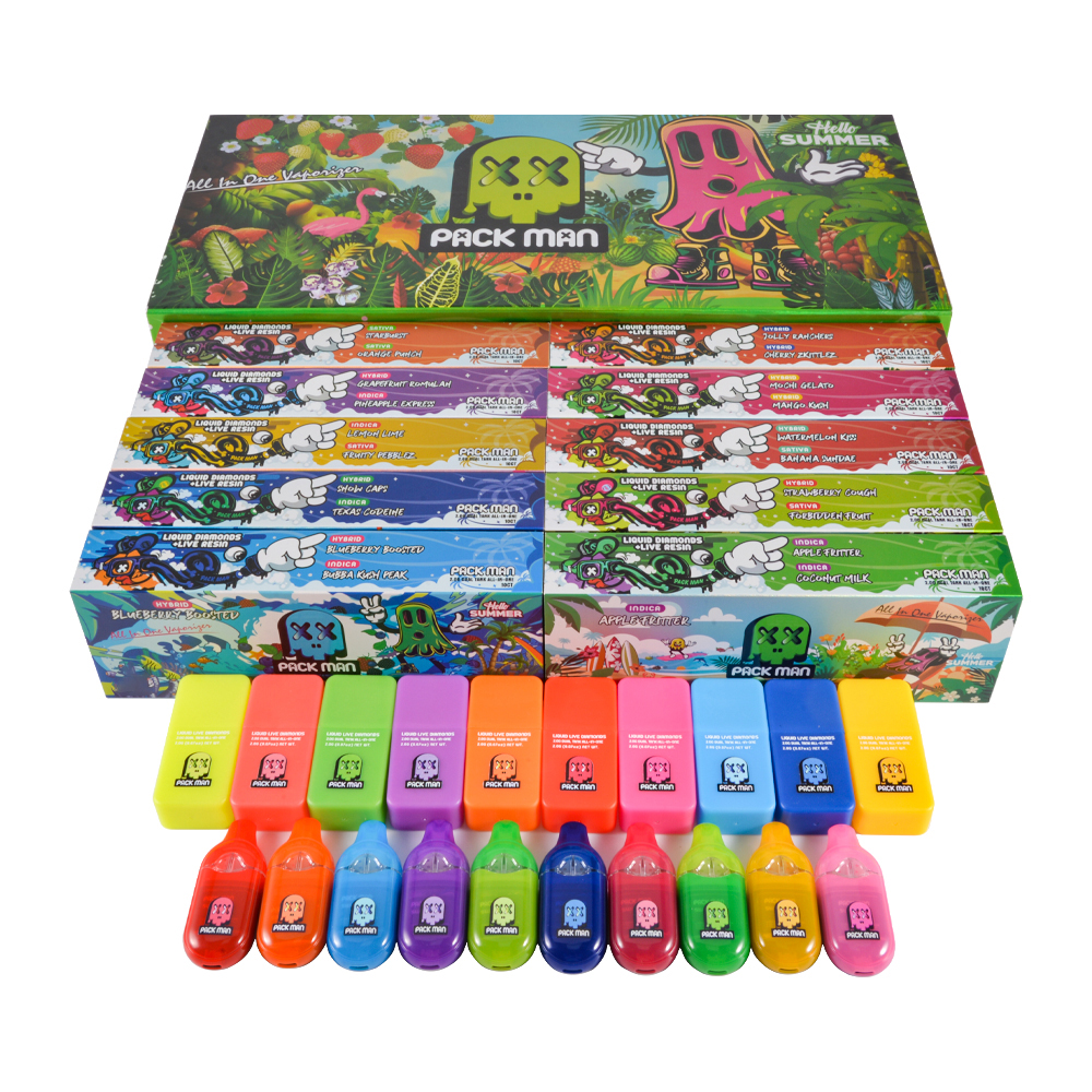USA Stock 500pcs/lot Packman Summer Edition 2g Disposables