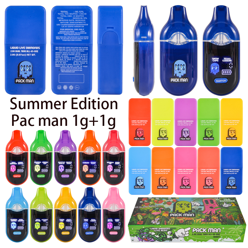 USA Stock 500pcs/lot Packman Summer Edition 2g Disposables