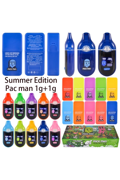 USA Stock 500pcs/lot Packman Summer Edition 2g Disposables 01
