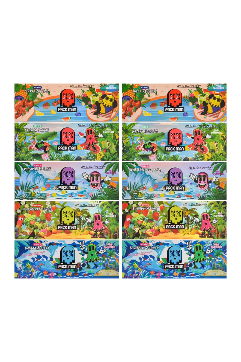 USA Stock 500pcs/lot Packman Summer Edition 2g Disposables