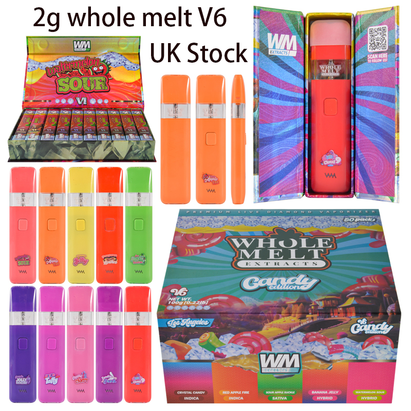 UK Stock 200pcs/lot Whole Melt Extracts V6 Disposable Vape