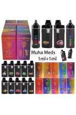 Muha Meds Dual Chamber 1ml+1ml Disposable Vape 100 Packs