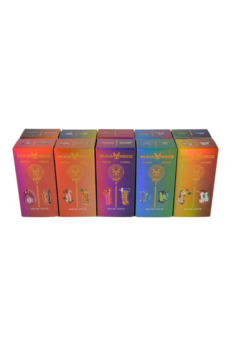 Muha Meds Dual Chamber 1ml+1ml Disposable Vape 100 Packs