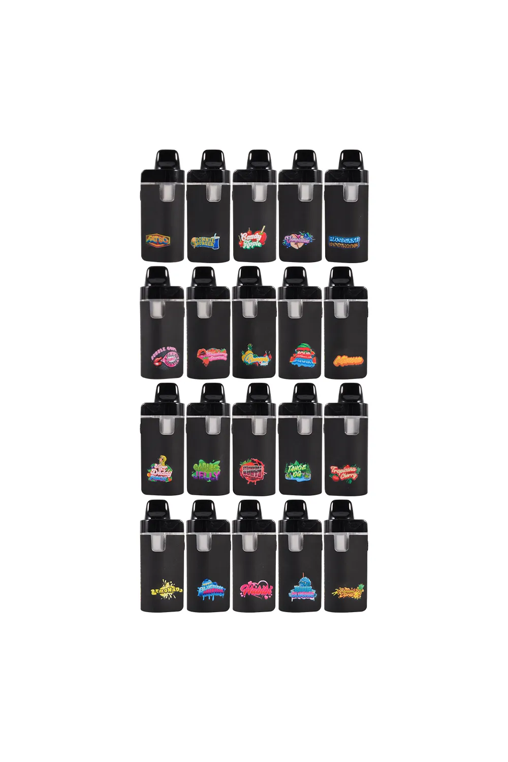Muha Meds Dual Chamber 1ml+1ml Disposable Vape 100 Packs