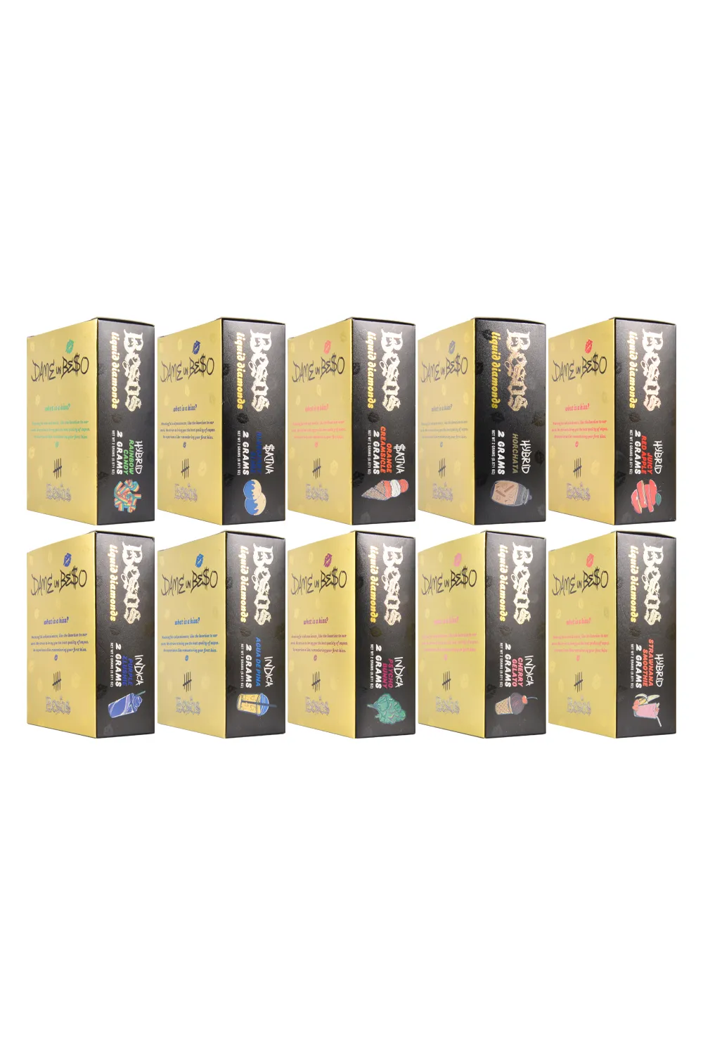 USA Besos Gold 2g Empty Disposable Vape Pen 