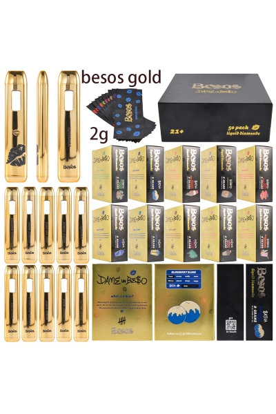 USA Besos Gold 2g Empty Disposable Vape Pen  01