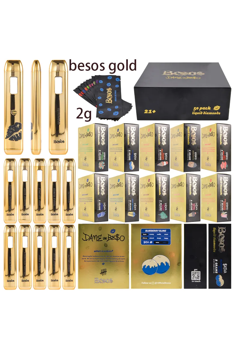 USA Besos Gold 2g Empty Disposable Vape Pen 