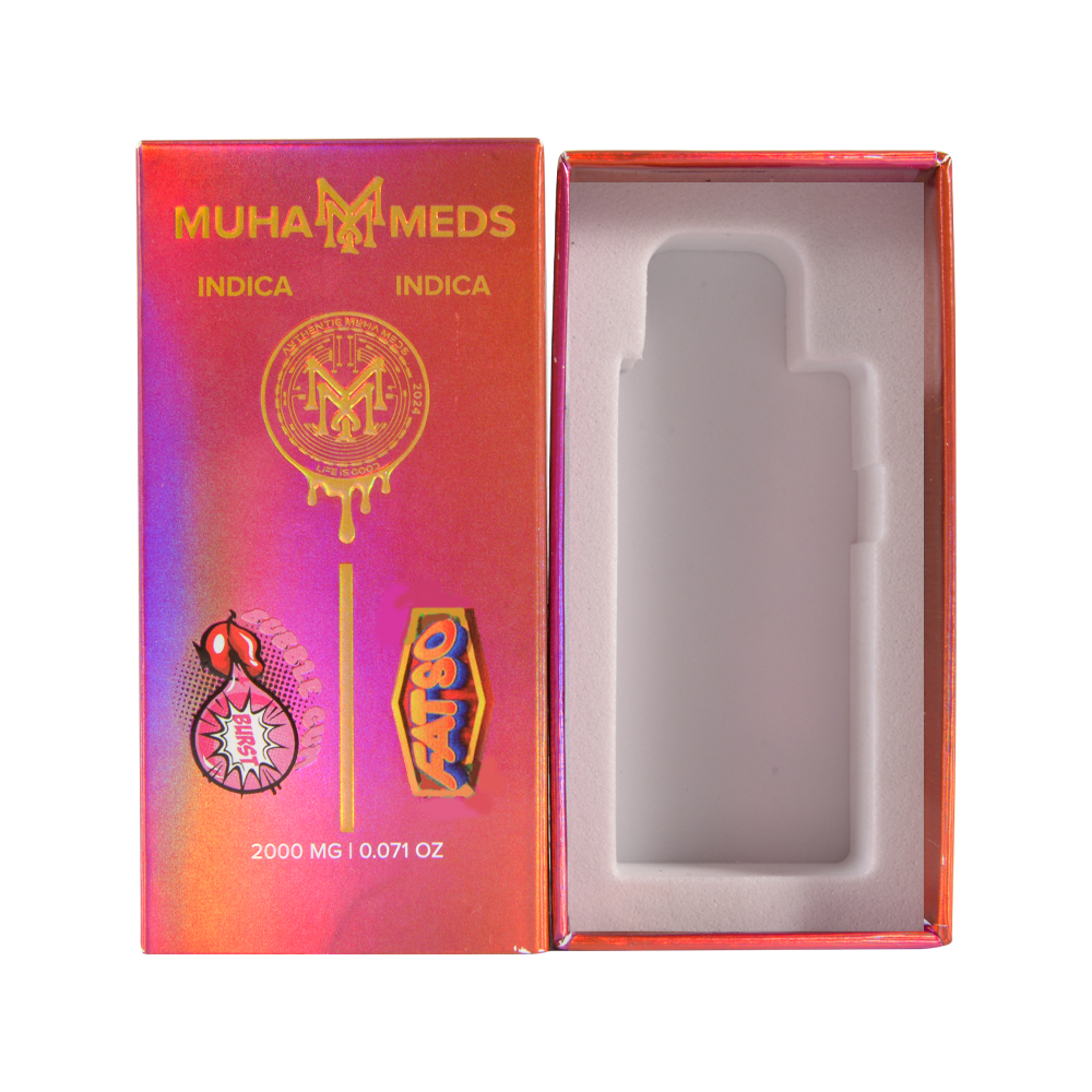 UK Stock 200 Packs Muha Meds 1g+1g Dual Flavors Empty Dispo