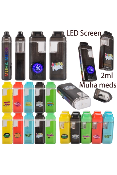 Muha Meds LED Display 2g Empty Disposable Wholesale 100 Packs 01