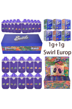 200pcs/lot Swirl 1g+1g Empty Disposable Vape in Europ Warehouse