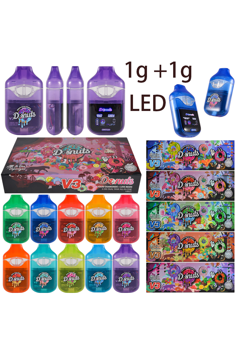 Europe Donuts Switch V3 1g+1g Dual Chamber Empty Dispo