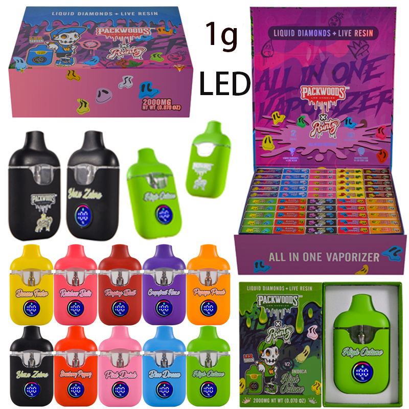 Wholesale Packwoods Runtz V2 1g Vapes Empty Dispo in Europ