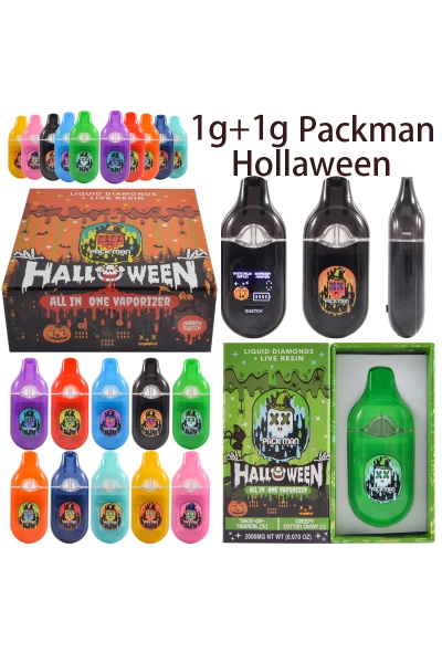 USA Packman Halloween Edition 1g+1g Dual Chamber Empty Vape 01