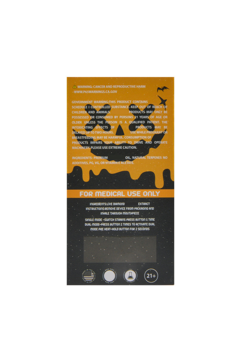 USA Packman Halloween Edition 1g+1g Dual Chamber Empty Vape