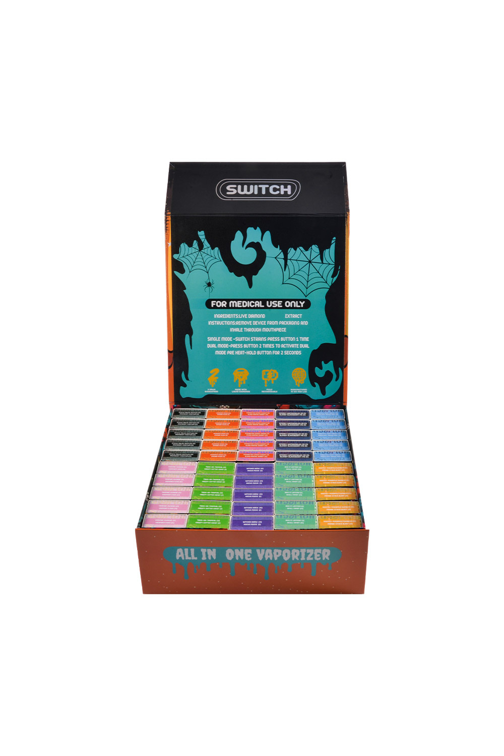 USA Packman Halloween Edition 1g+1g Dual Chamber Empty Vape