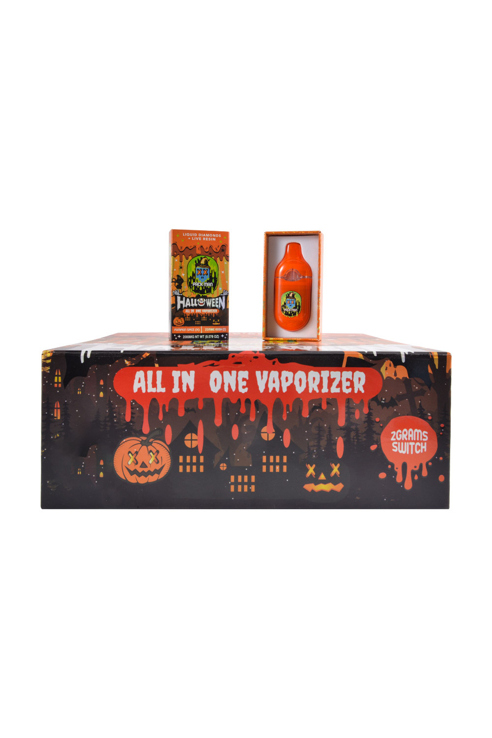 USA Packman Halloween Edition 1g+1g Dual Chamber Empty Vape