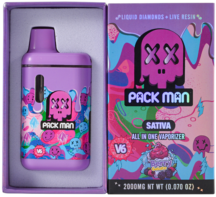 Europ Stock Pack man V6 2g Empty Dispo Vape