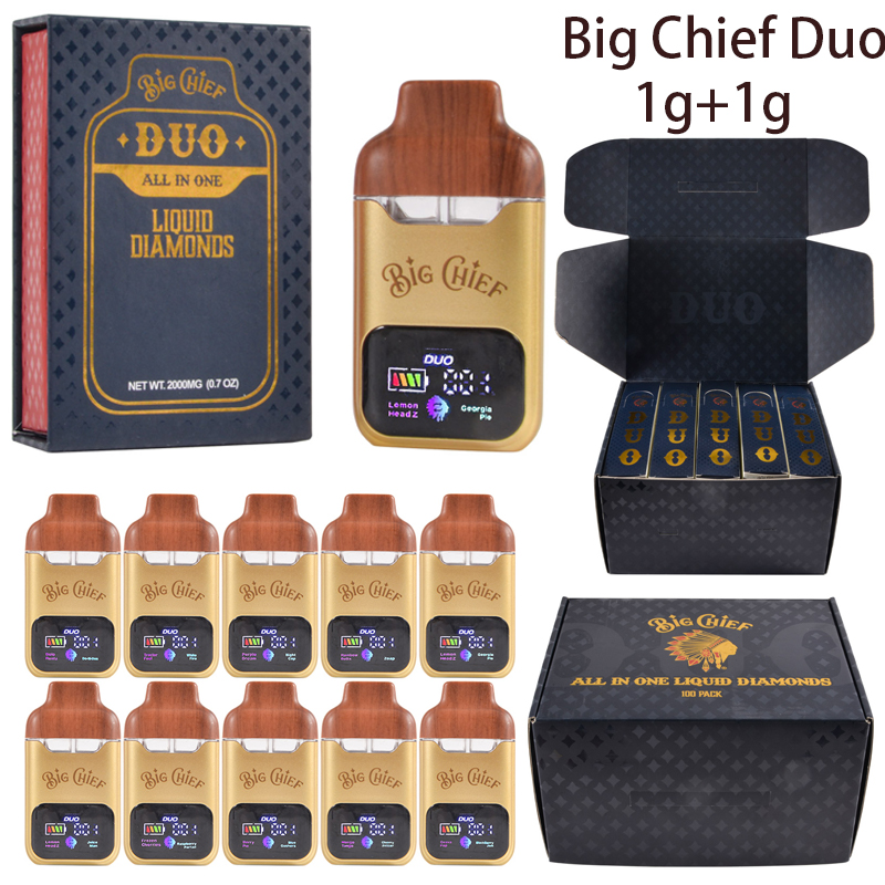Wholesale Big Chief Duo 1g+1g Empty Disposable in EU Warehouse