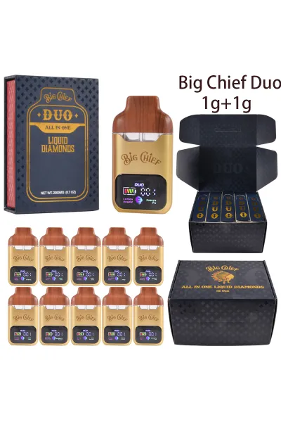 Wholesale Big Chief Duo 1g+1g Empty Disposable in Europ Warehouse 01