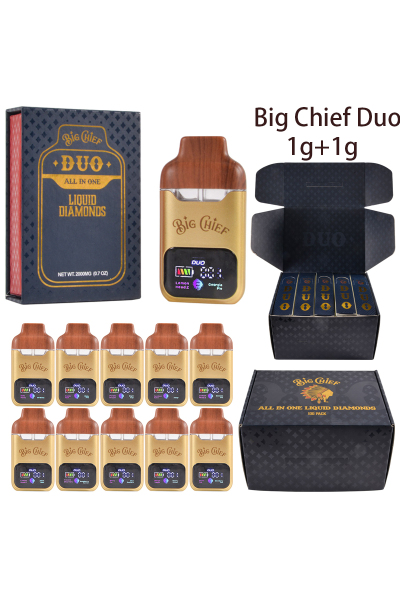 Wholesale Big Chief Duo 1g+1g Empty Disposable in EU Warehouse 01