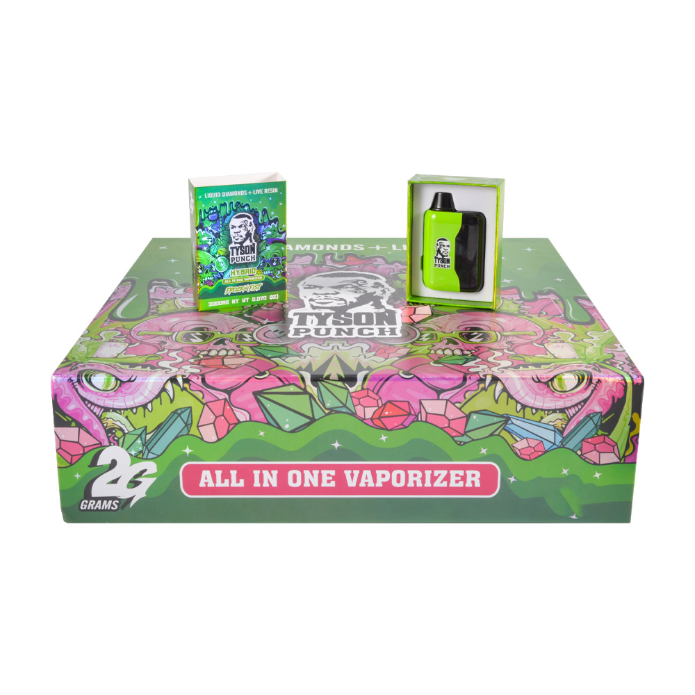 100 Packs Tyson Punch 2g Empty Disposable With LED Screen 