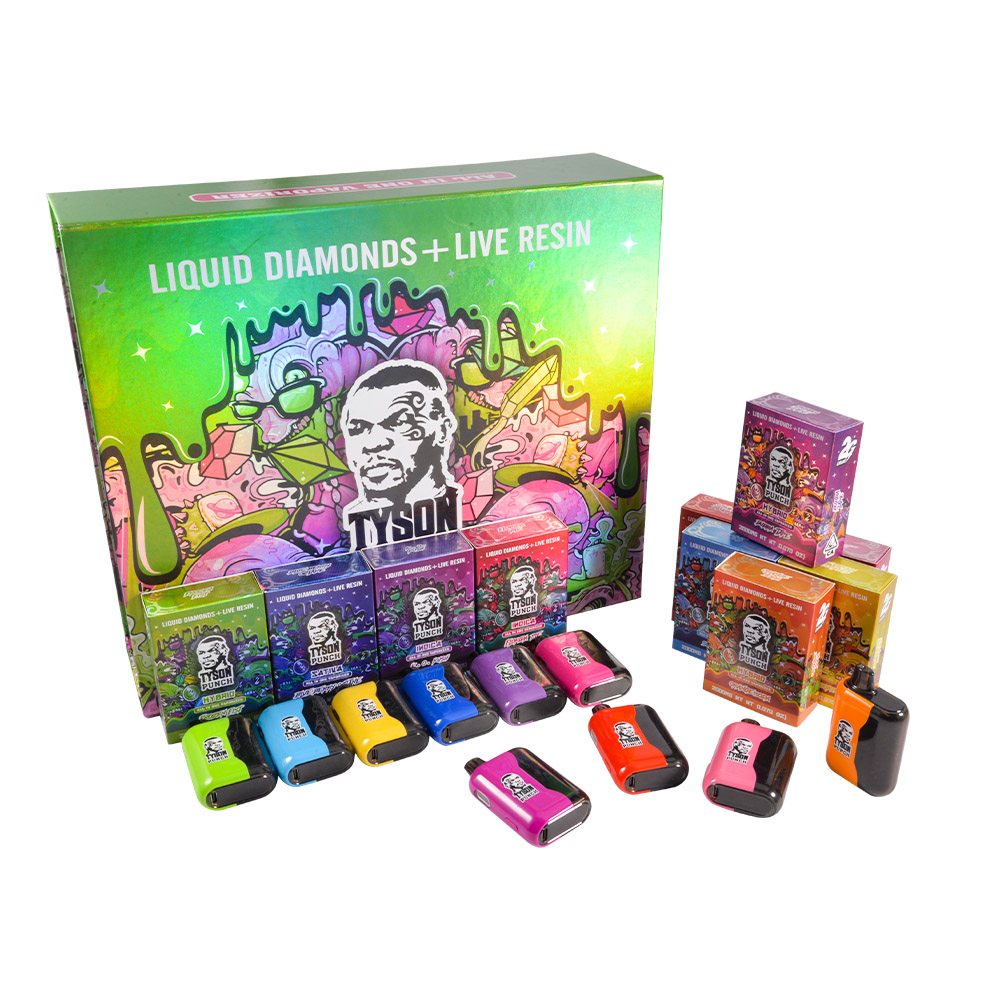 100 Packs Tyson Punch 2g Empty Disposable With LED Screen 