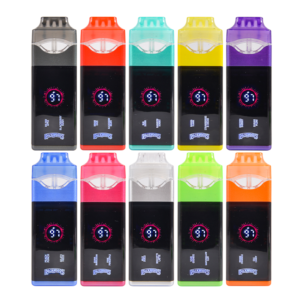 USA 500pcs/lot 2g Packwoods LED Screen Dual Chambers New Vapes