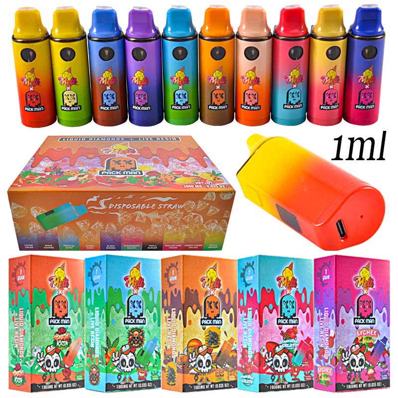 Europe Stock Melt x Packman 1g Empty Disposable Vape