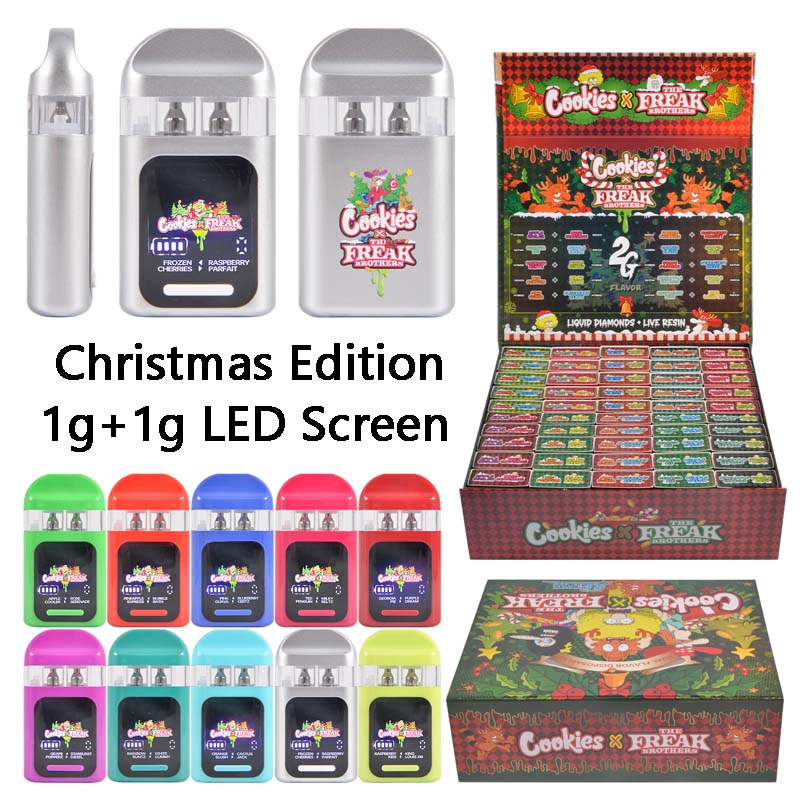 USA Stock Cookies X Freak Brothers Christmas Edition 2g Empty Vapes