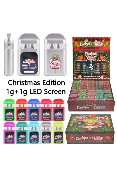 USA Stock Cookies X Freak Brothers Christmas Edition 2g Empty Vapes 01