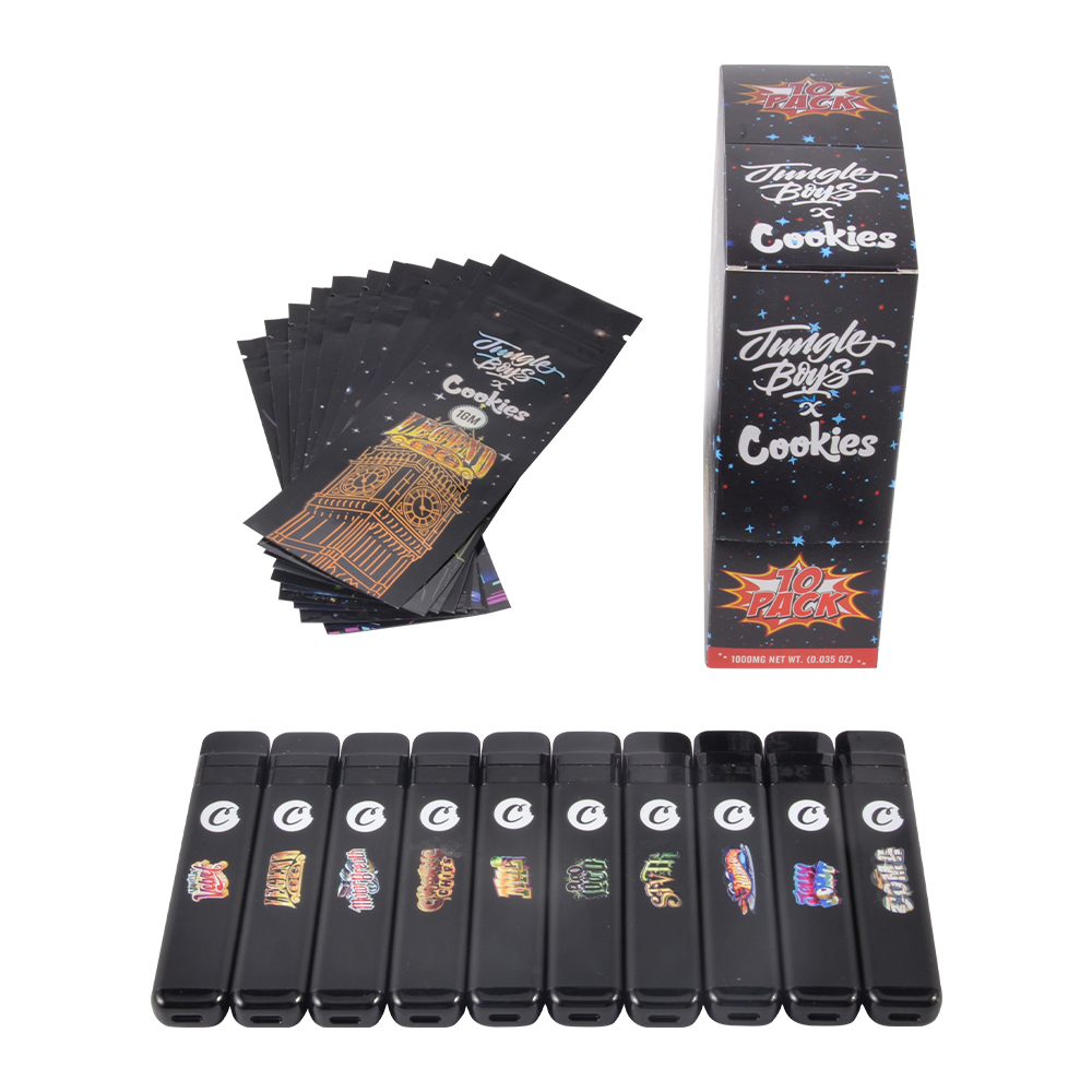 LED Screen Jungle Boys X Cookies 1ml Empty Disposable Vape