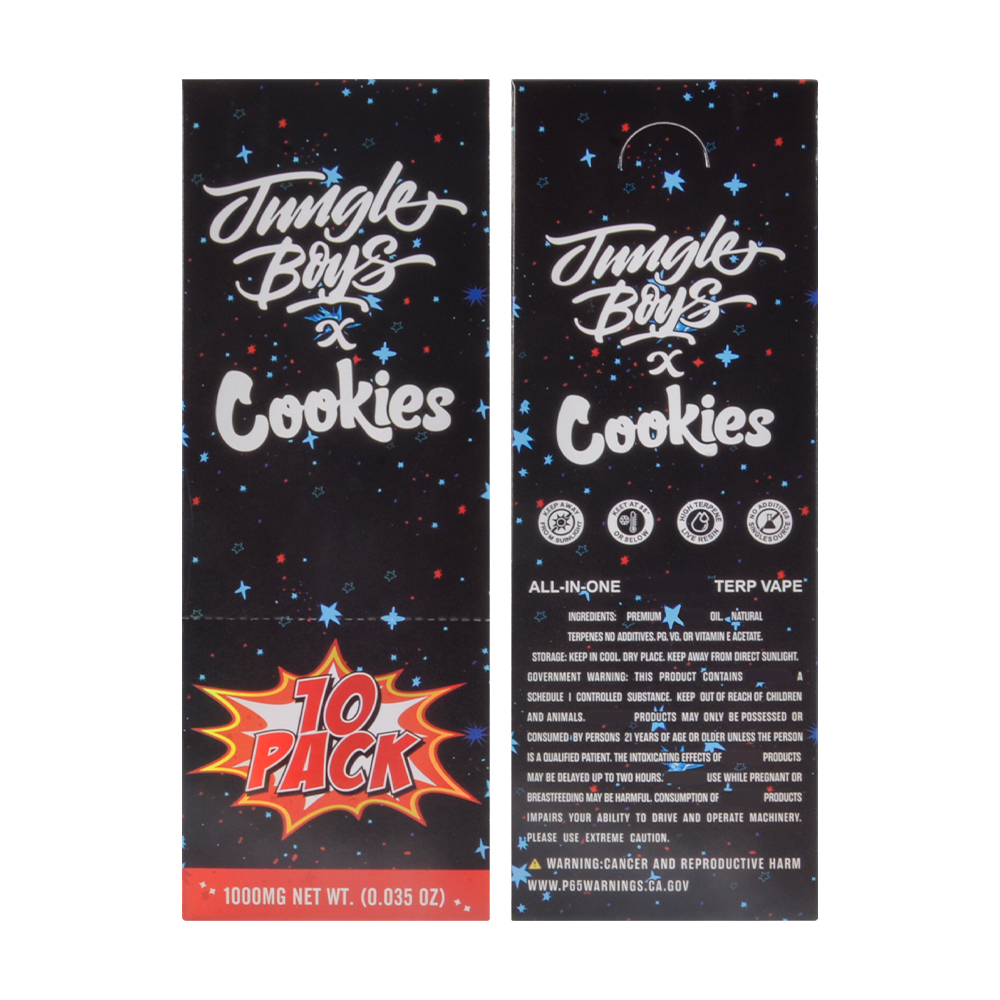 UK Stock 1g Jungle Boys X Cookies LED Empty Dispo