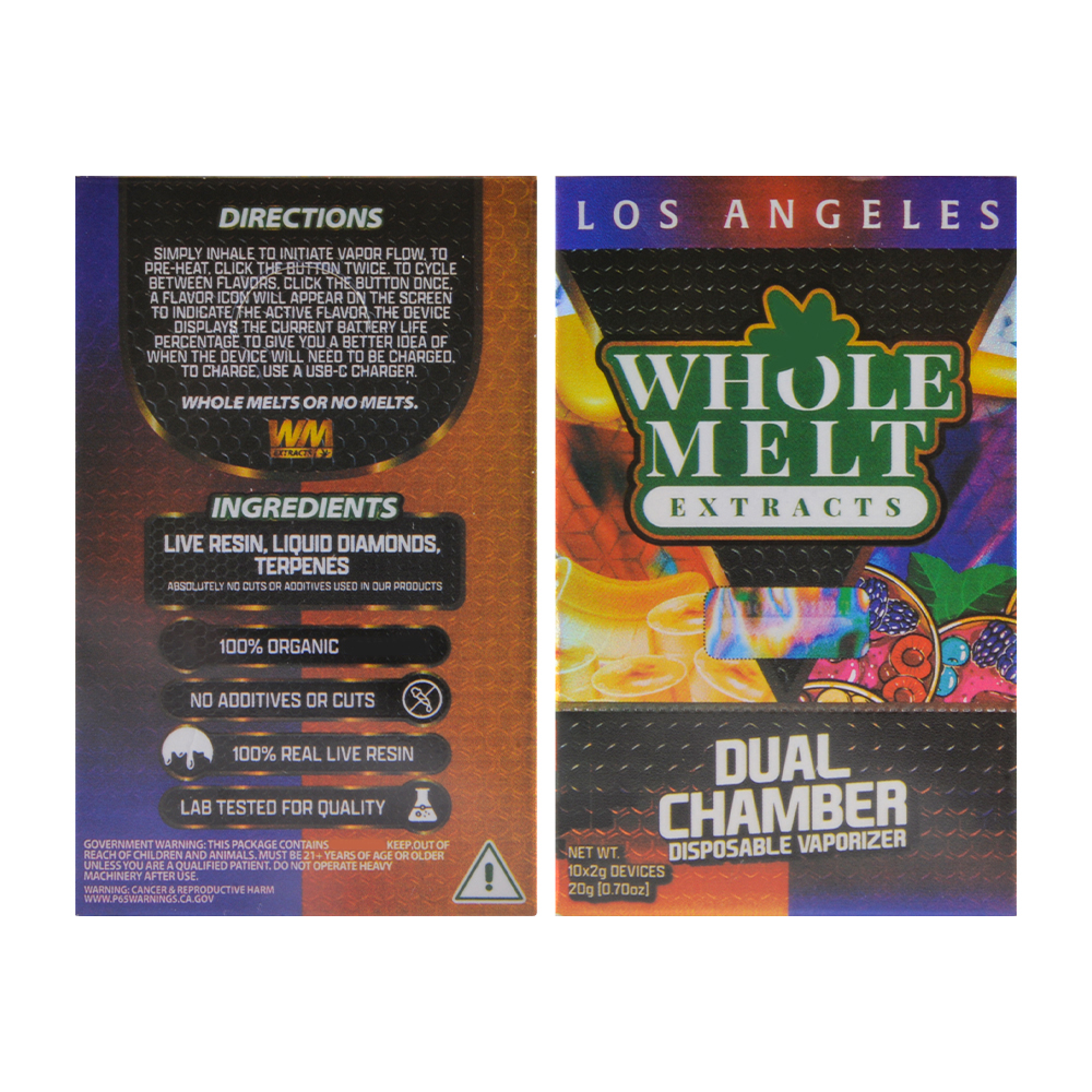 USA Whole Melt V7 2g LED Screen Empty Disposable