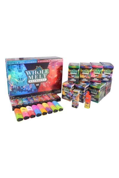 Whole Melt V7 1g+1g Dual Chamber LED Empty Vape Dispo 01