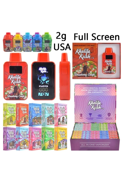 USA Khalifa Kush 2g With LED Screen Empty Disposable 01