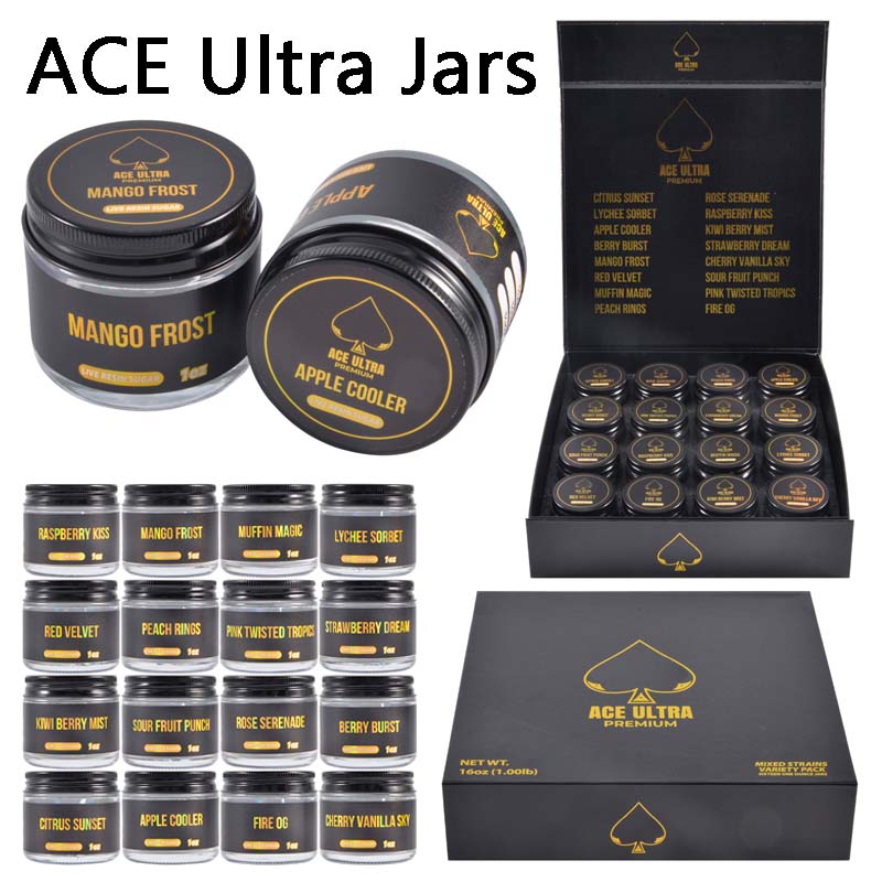 USA ACE Ultra Premium Black Wax Jars New Box