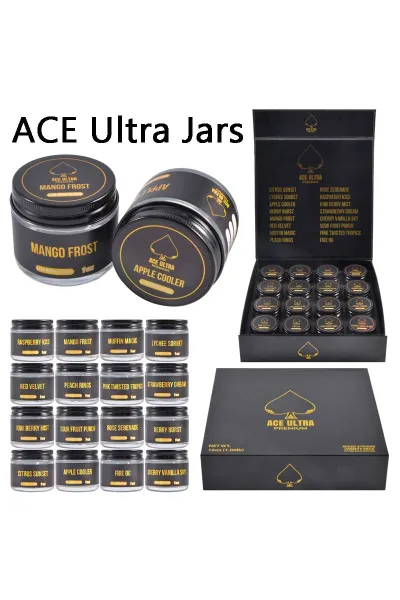 USA ACE Ultra Premium Black Wax Jars New Box 01