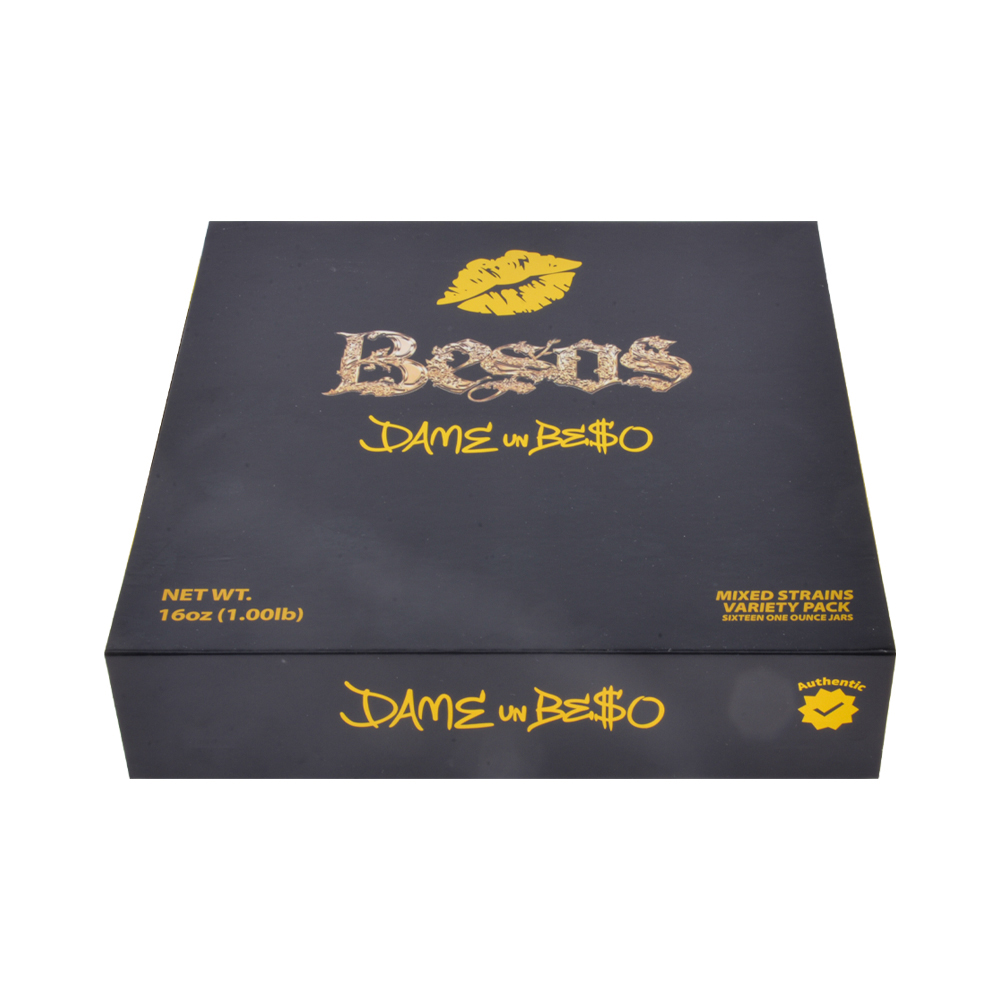 USA Besos Black Wax Jars Galss Jars