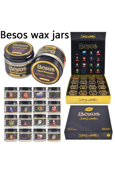 USA Besos Black Wax Jars Galss Jars 01