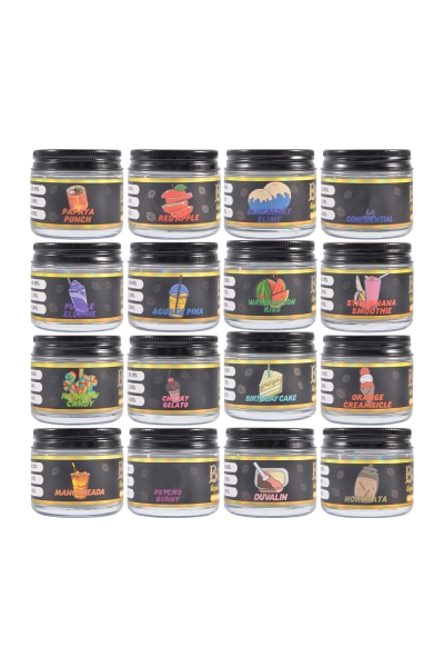 USA Besos Black Wax Jars Galss Jars 02