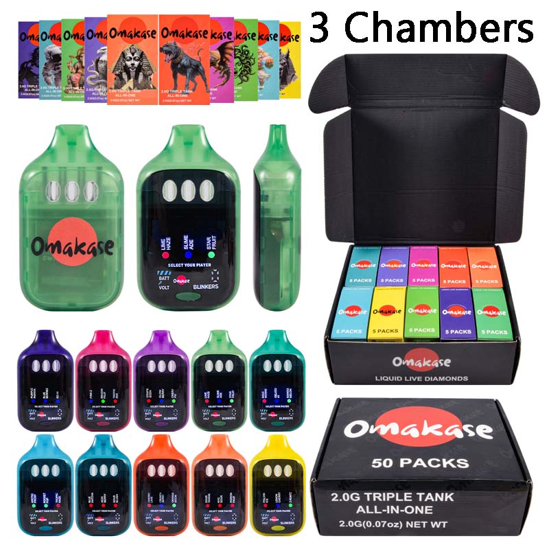 Omakase 3 Chambers Empty Disposable Vape In Bulk