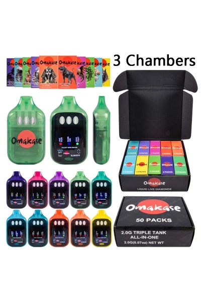 Omakase 3 Chambers Empty Disposable Vape In Bulk 01