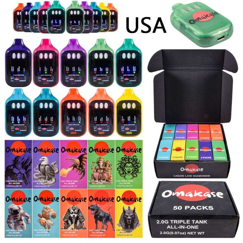 USA Omakase Empty Vape Dispo 3 Chambers
