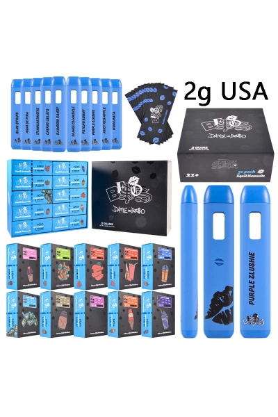 USA Stock Wholesale Besos Blue Strips 2g Vape Dispo  01