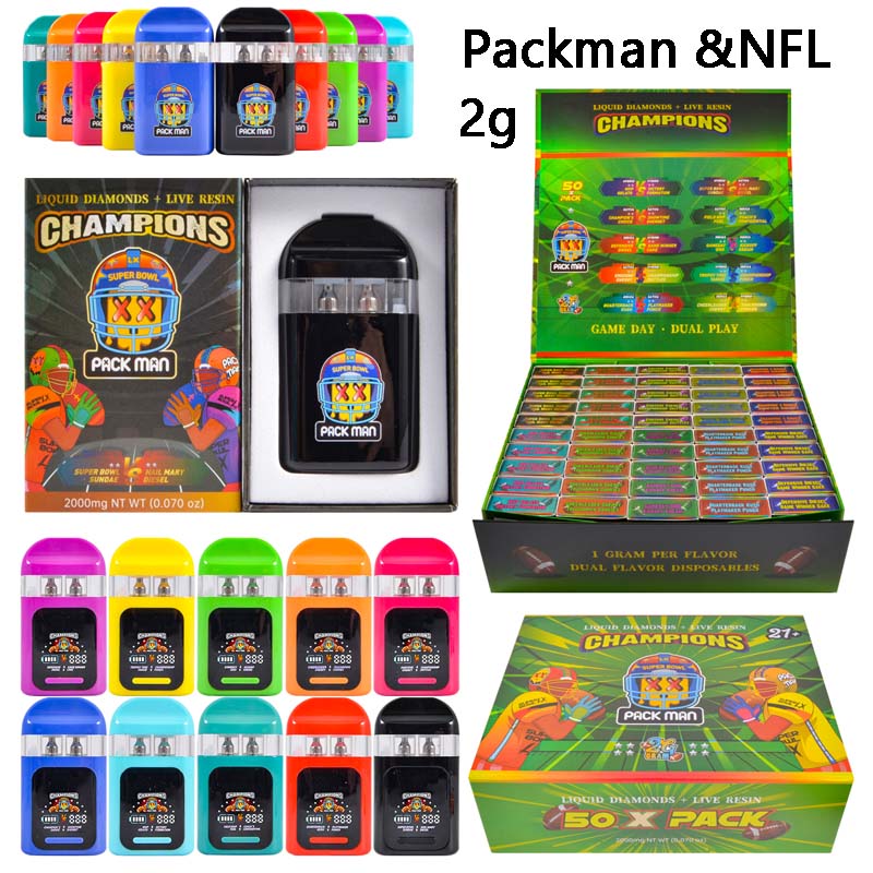 Packman & NFL 2g Dual Chamber Empty Disposable Vape