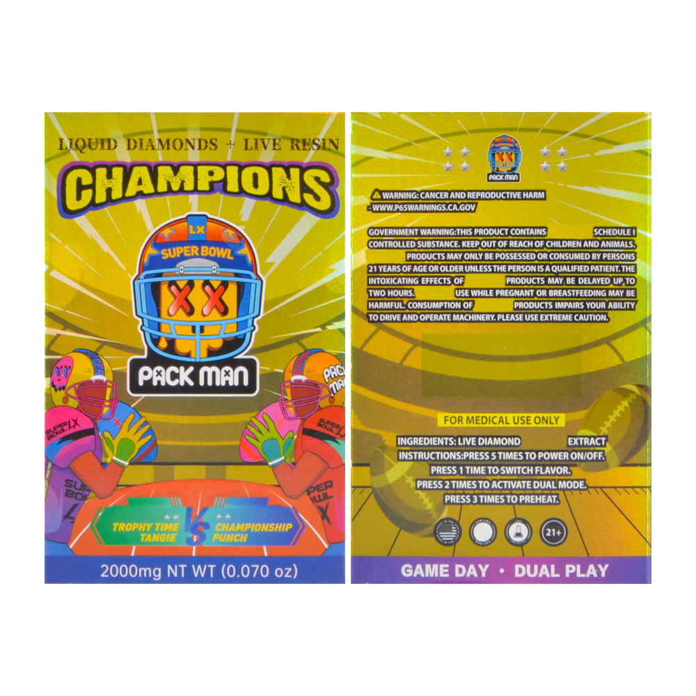 USA Stock Packman & NFL LED 2ml Vape Dispo