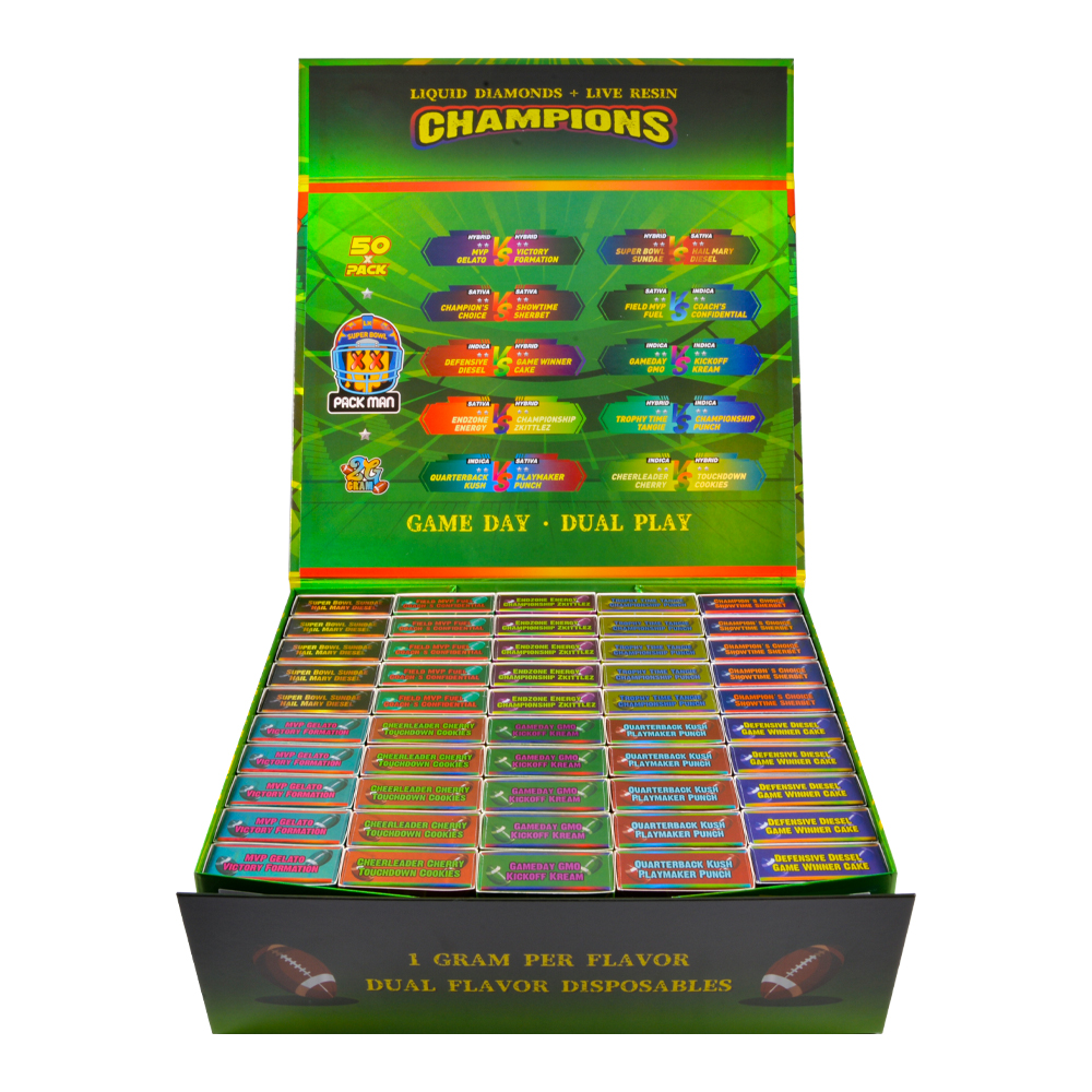 USA Stock Packman & NFL LED 2ml Vape Dispo