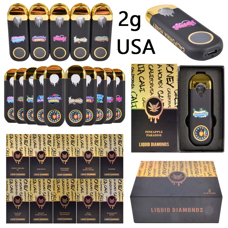 USA New California Honey 2g LED Screen Vape Dispo